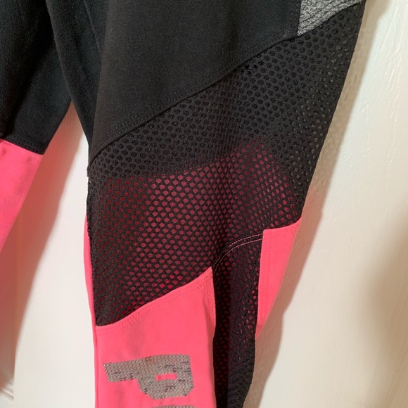 Pink Victoria's Secret Flat Mesh Bling Leggings - Picture 3 of 7